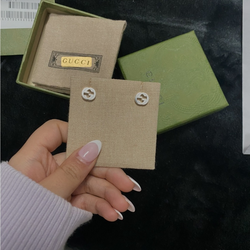 Gucci interlocking G stud earrings